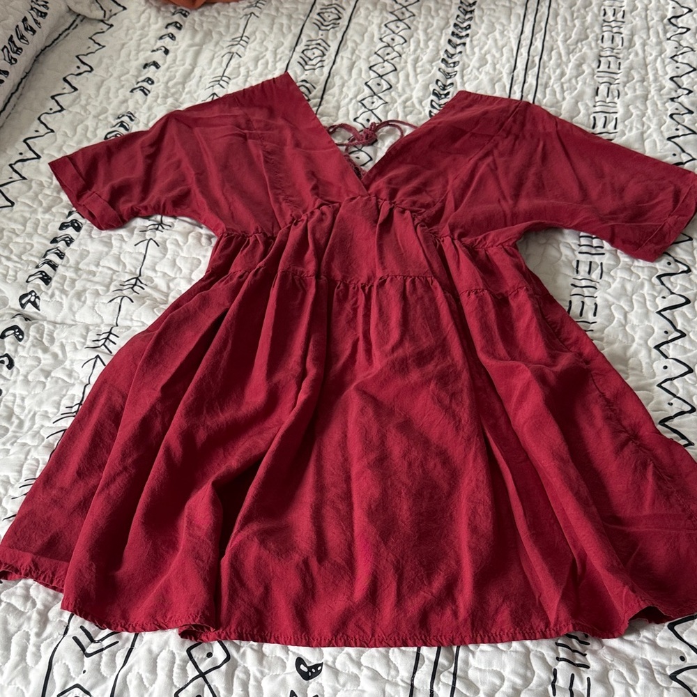 Elegant Red Mini Dress